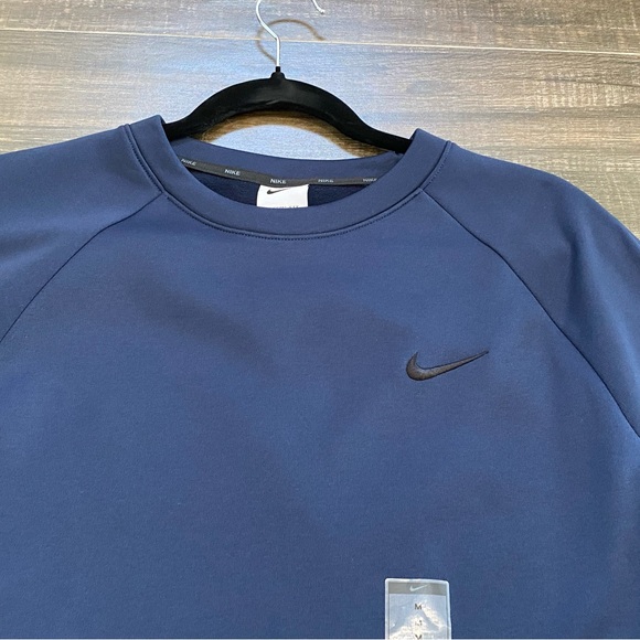 Nike Men's Medium Therma-FIT Fitness Crew - Obsidian (FB8505-451) - Picture 7 of 7